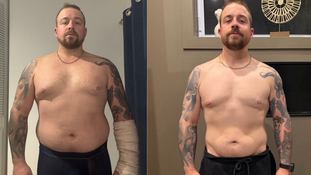 JF, client ProGain, transformation avant/après
